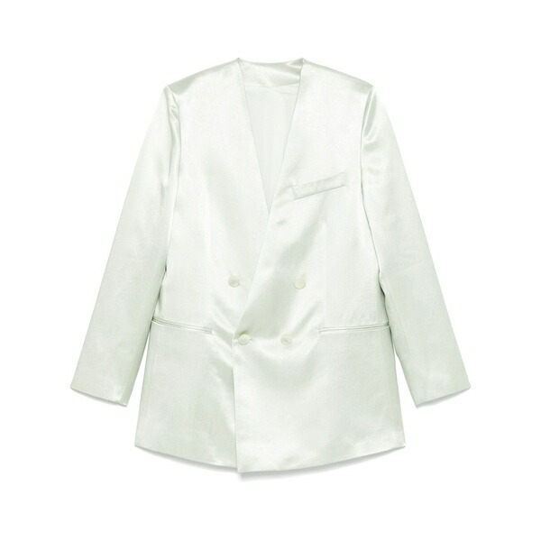フィロソフィーデロレンゾセラフィーニ レディース 上衣＆上衣 アウター Satined blazer Green