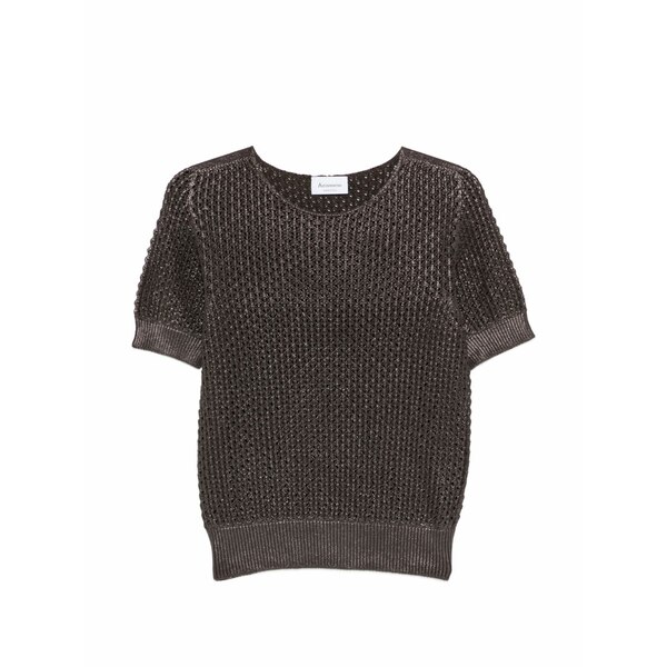 アロヴェッシオ レディース プルオーバー トップス Short-sleeve top Brown