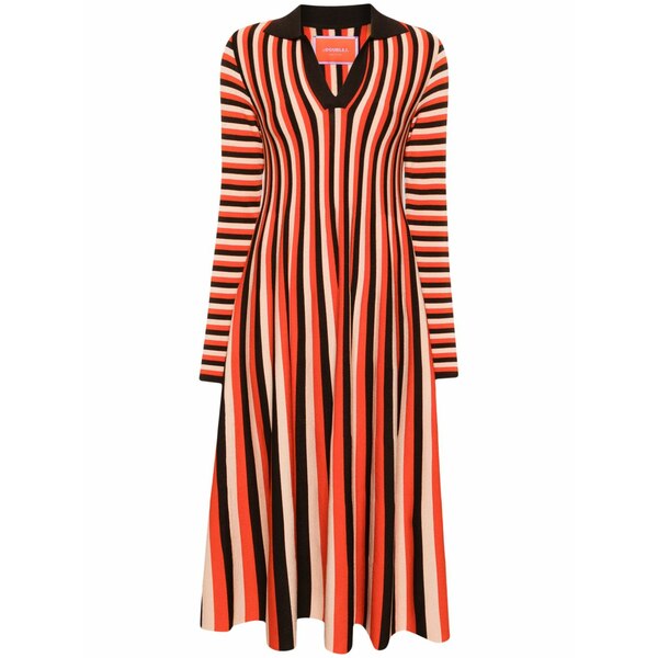 ラ・ダブル・ジェイ レディース ワンピース トップス Plaza knitted midi dress Orange｜asty