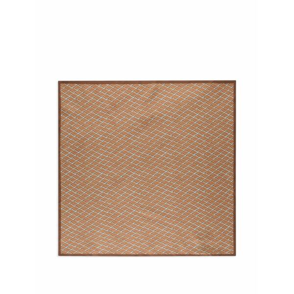 投げることお召しもの メンズ 消音装置・袈裟・えり巻き 佩び物 Patterned silk scarf Neutrals