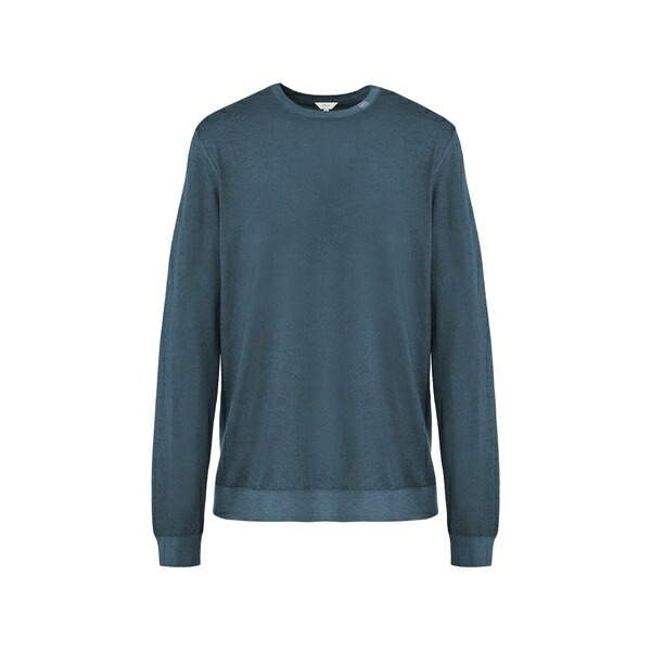 マロ メンズ 編み物\u0026プルオーバー アウター Dyed crewneck sweater Blue