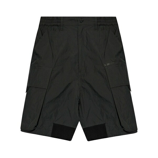 ディースクエアード メンズ カジュアルパンツ ボトムス Wide-leg cargo shorts Black|asty