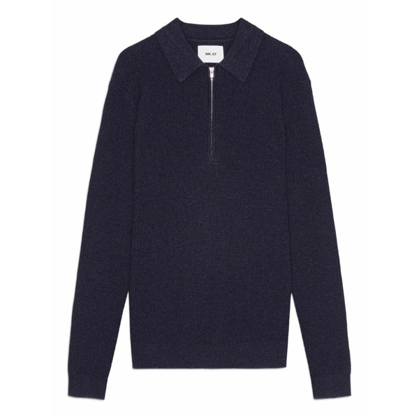 エヌエヌ77 メンズ スポーツシャツ トップス Hansie polo sweater Blue