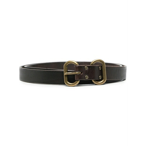 ディースクエアード メンズ 胴締め 佩び物 Leather buckle belt Brown