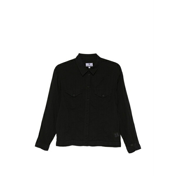 ヨーロピアン一般教養 レディース プルオーバー トップス Chest-pocket shirt Black