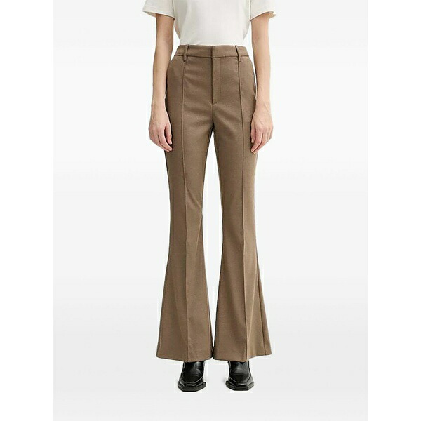 ゲタス レディース カジュアルパンツ ボトムス Flared trousers Brown