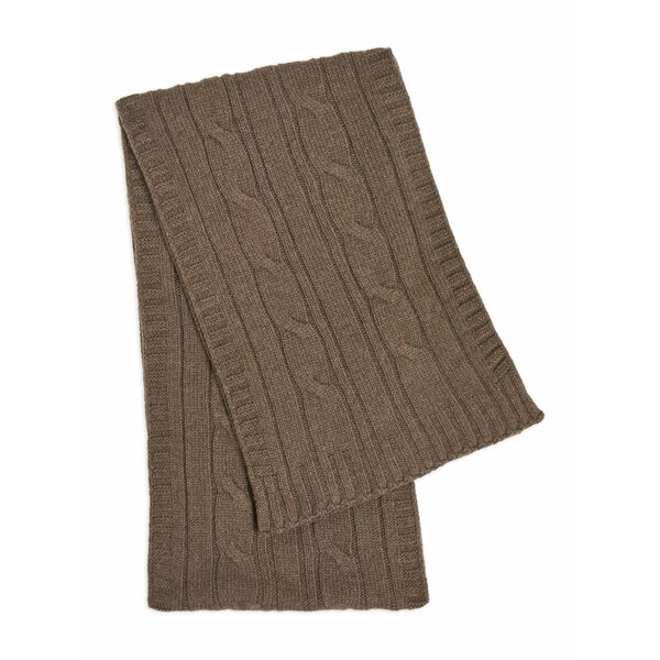 ジョンスメドレー メンズ えり巻き・袈裟・えり巻き 付属物 Cable-knit scarf Brown