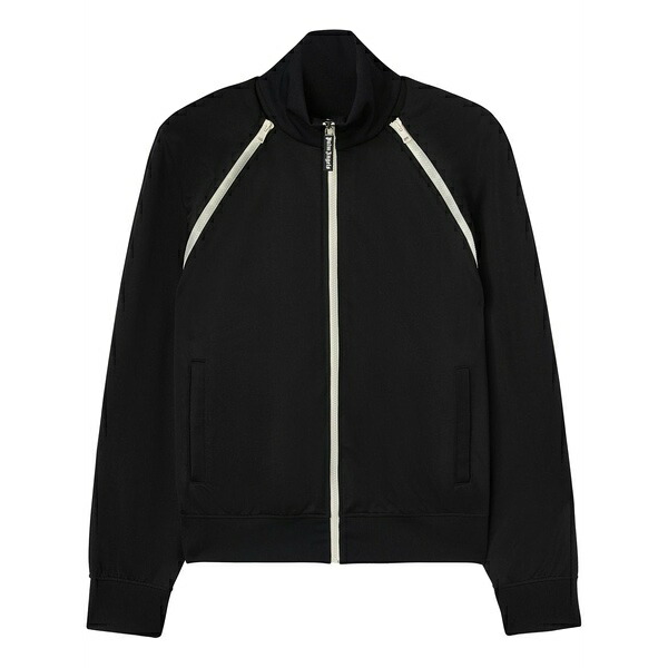 パーム・エンジェルス メンズ 上衣＆上衣 アウター Contrast-trim track jacket Black コート・ジャケット-メンズファッション