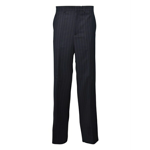 ナインミニッツ レディース 心地好いズボン下 ボトムス Stripe-pattern trousers Blue