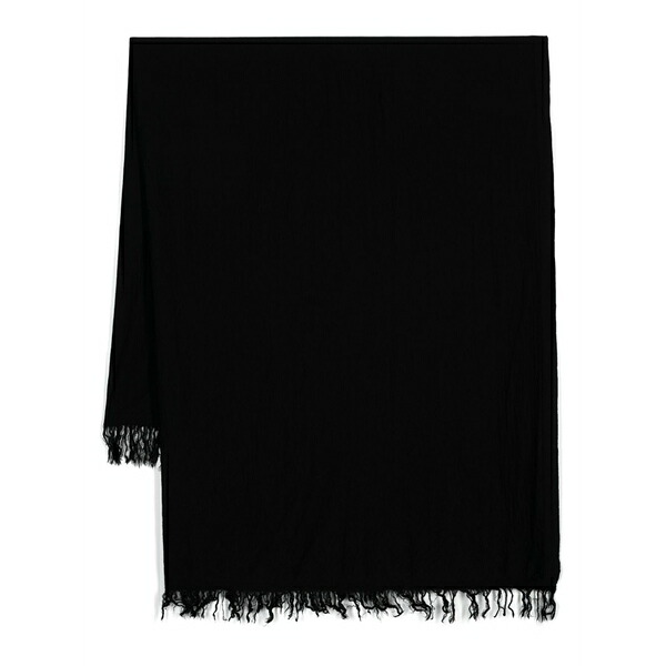 リックオウエンス メンズ マフラー・ストール・スカーフ アクセサリー Virgin wool scarf Black|asty