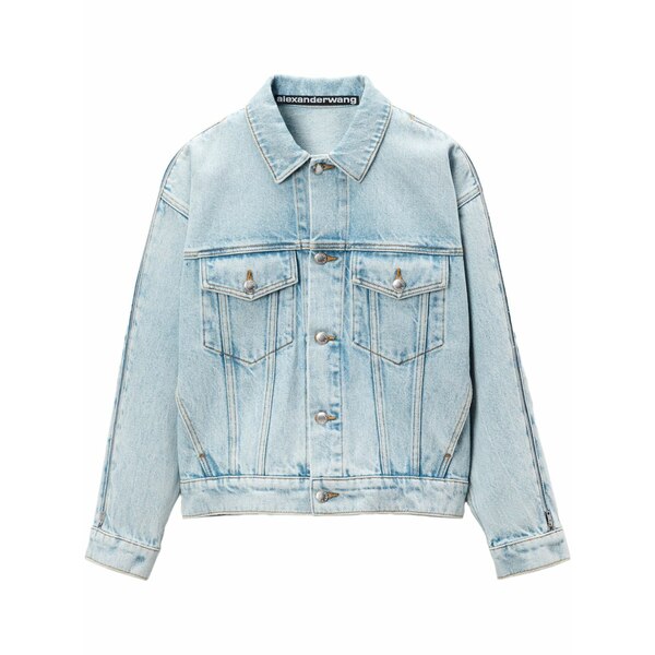 アレキサンダーワン レディース 上衣＆上衣 アウター Zip-sleeved denim jacket Blue