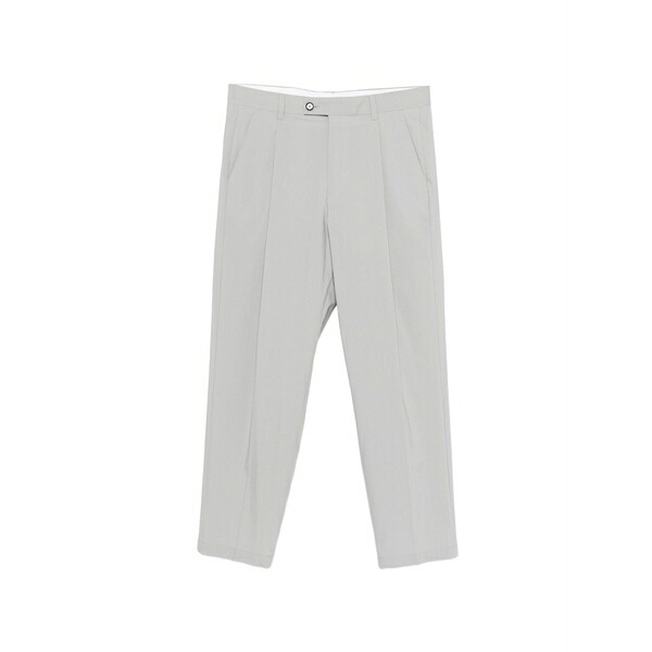 ビーエイブル メンズ カジュアルパンツ ボトムス Pressed-crease trousers Grey｜asty