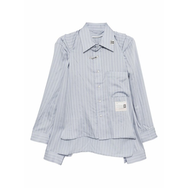 ミハラヤスヒロ レディース シャツ トップス Shawl layered shirt Blue｜asty 121,900円