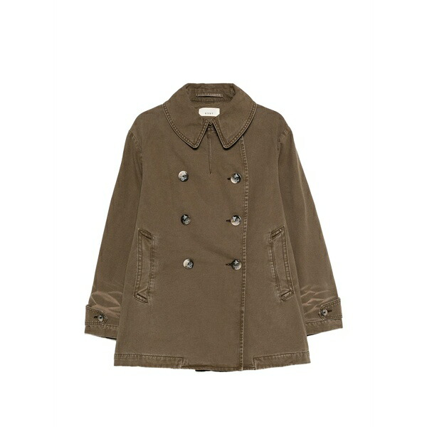 シックススリーナインセブン レディース 上衣＆上衣 アウター Great double-breasted collared jacket Brown