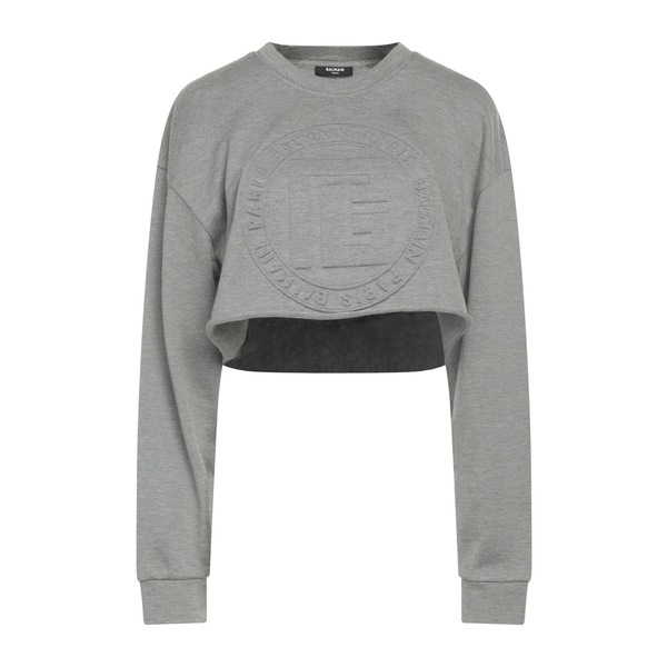 【送料無料】 バルマン レディース パーカー・スウェットシャツ アウター Sweatshirts Grey 59,280円