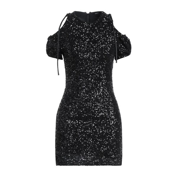 【送料無料】 アーメン レディース ワンピース トップス Mini dresses Black
