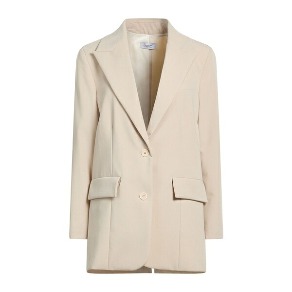 【送料無料】 ホッパー レディース ジャケット＆ブルゾン アウター Blazers Beige｜asty