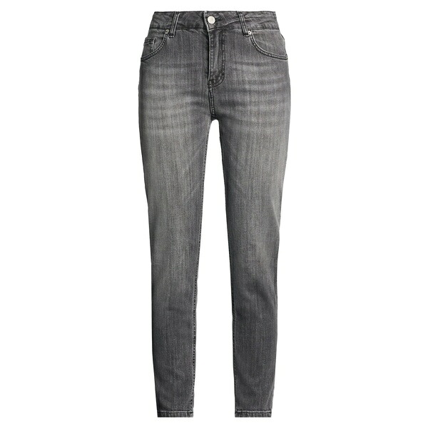 【送料無料】 ル ストレーゲ レディース デニムパンツ ボトムス Jeans Black|asty