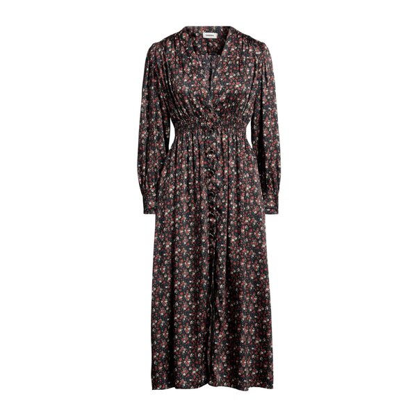 【送料無料】 サンドロ レディース ワンピース トップス Midi dresses Black