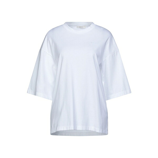 【送料無料】 エーロン レディース Tシャツ トップス T-shirts White|asty