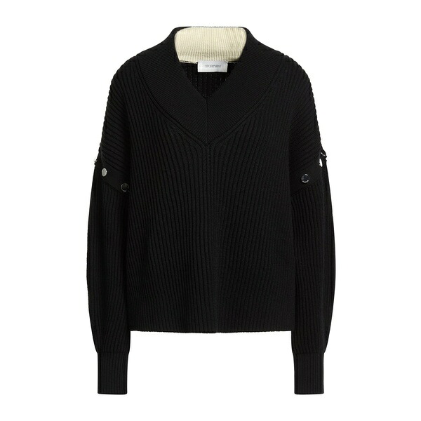 【送料無料】 スポーツマックス レディース ニット&セーター アウター Sweaters Black｜asty