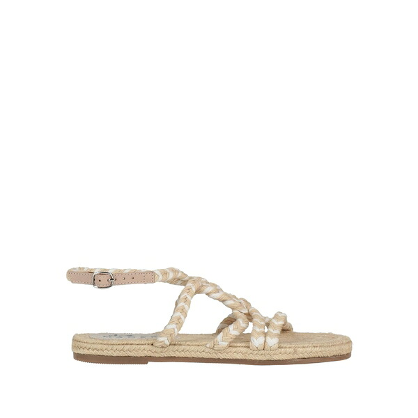 【貨物輸送無料】 マネブ レディース サンダル シューズ Espadrilles Beige