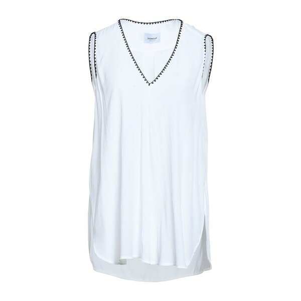 【送料無料】 ドンダップ レディース Tシャツ トップス Tops White