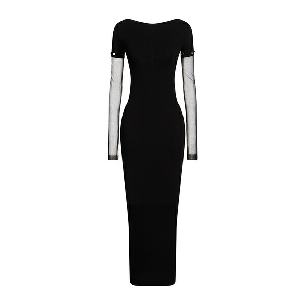 【送料無料】 スポーツマックス レディース ワンピース トップス Maxi dresses Black｜asty