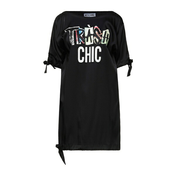 【送料無料】 モスキーノ レディース ワンピース トップス Mini dresses Black