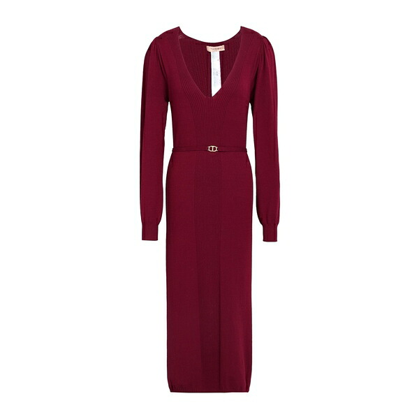 【送料無料】 ツインセット レディース ワンピース トップス Midi dresses Red