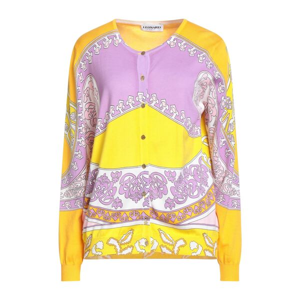 【送料無料】 レオナール パリ レディース カーディガン アウター Cardigans Purple