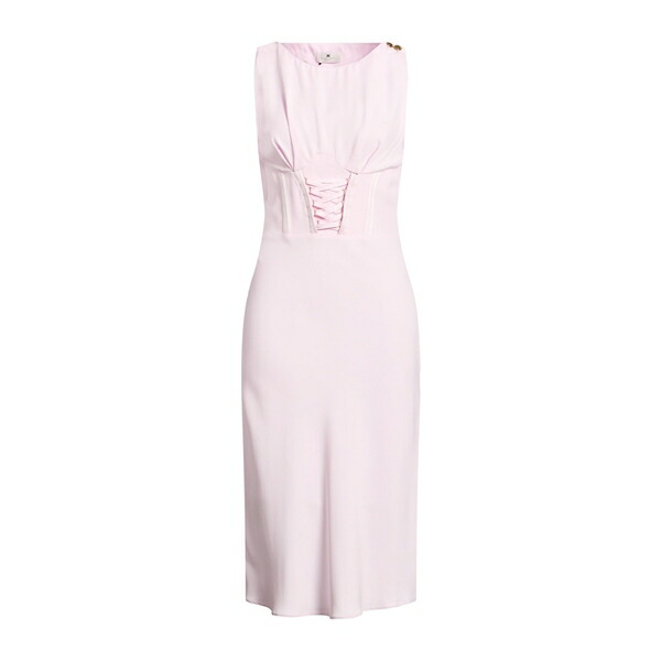 【送料無料】 エリザベスフランキ レディース ワンピース トップス Midi dresses Pink|asty