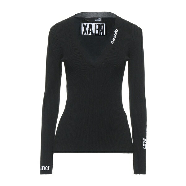 【送料無料】 モスキーノ レディース ニット&セーター アウター Sweaters Black｜asty 40,820円
