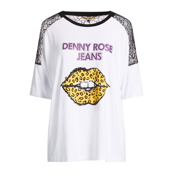 【送料無料】 デニー ローズ レディース Tシャツ トップス T-shirts White