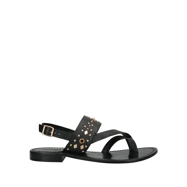 【送料無料】 クルール プールプル レディース サンダル シューズ Thong sandals Black