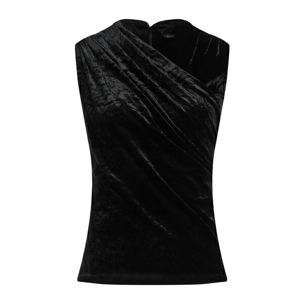 【送料無料】 ヴェルサーチ レディース Tシャツ トップス Tops Black｜asty