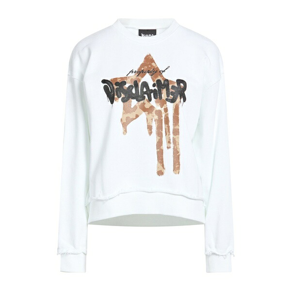 【送料無料】 ディスクレイマー レディース パーカー・スウェットシャツ アウター Sweatshirts White|asty