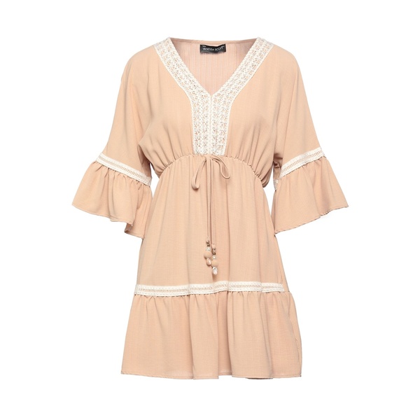 【貨物輸送無料】 ヴァネッサ スコット レディース 衣装 トップス Mini dresses Beige