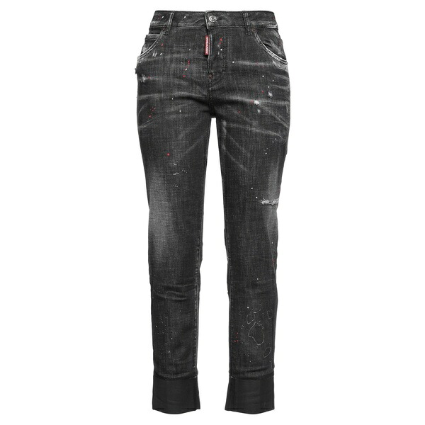 【送料無料】 ディースクエアード レディース デニムパンツ ボトムス Jeans Black｜asty