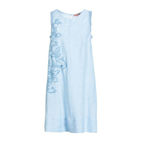 【送料無料】 エルマンノ シェルヴィーノ レディース ワンピース トップス Mini dresses Azure