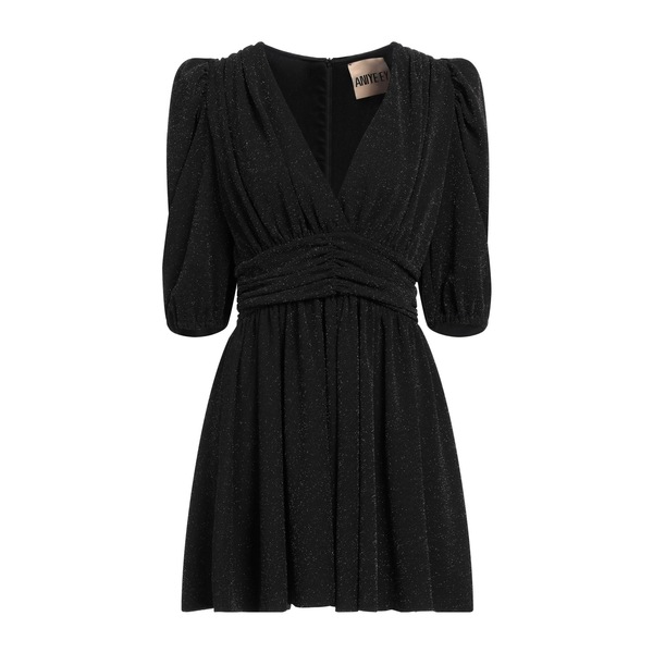 【送料無料】 アニエバイ レディース ワンピース トップス Mini dresses Black|asty