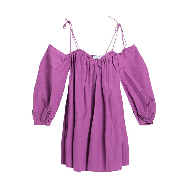 【送料無料】 エムエスジイエム レディース ワンピース トップス Mini dresses Purple