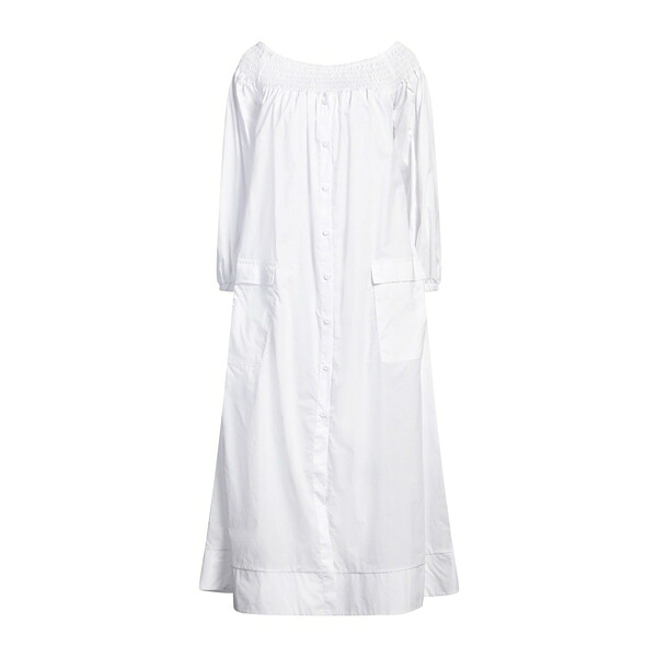 【送料無料】 スーベニアー レディース ワンピース トップス Midi dresses White