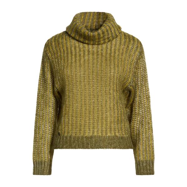 【貨物輸送無料】 マニラグレース レディース 編み物\u0026スウェーター アウター Turtlenecks Green