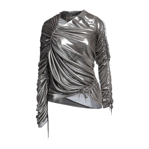 【送料無料】 アトレイン レディース Tシャツ トップス Tops Silver
