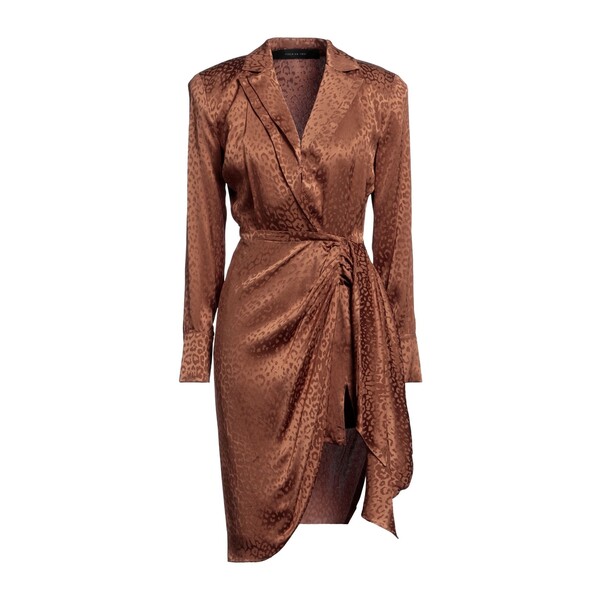 【送料無料】 フェデリカ・トシ レディース ワンピース トップス Mini dresses Brown