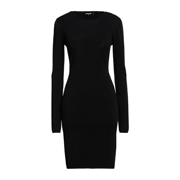 【送料無料】 ディースクエアード レディース ワンピース トップス Mini dresses Black