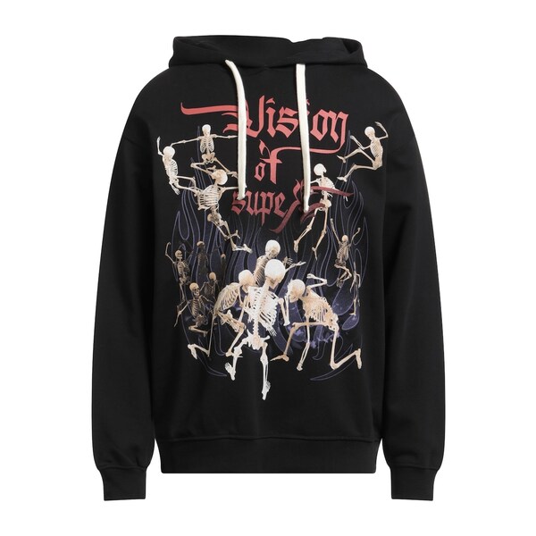 【貨物輸送無料】 ヴィジョン・オブ・スーパー メンズ パーカー・スウェットシャツ アウター Sweatshirts Black