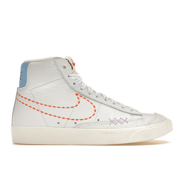 Nike ナイキ レディース スニーカー  【Nike Blazer Mid 77 Vintage Nike 101 (Women\u0027s)】  大きさ US_6(23.0糎) White/Lilac/Green Glow/Safety Orange