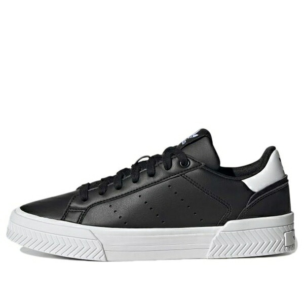 adidas アディダス レディース スニーカー  【(WMNS) adidas Court Tourino \u0027Black White\u0027 GZ0160】  大いさ US_7(24.0糎)